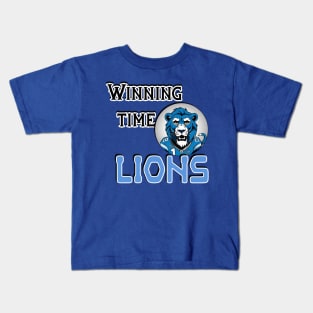 Winning time lions Kids T-Shirt